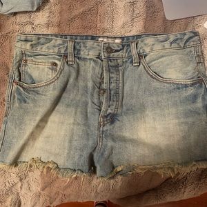Free people denim shorts